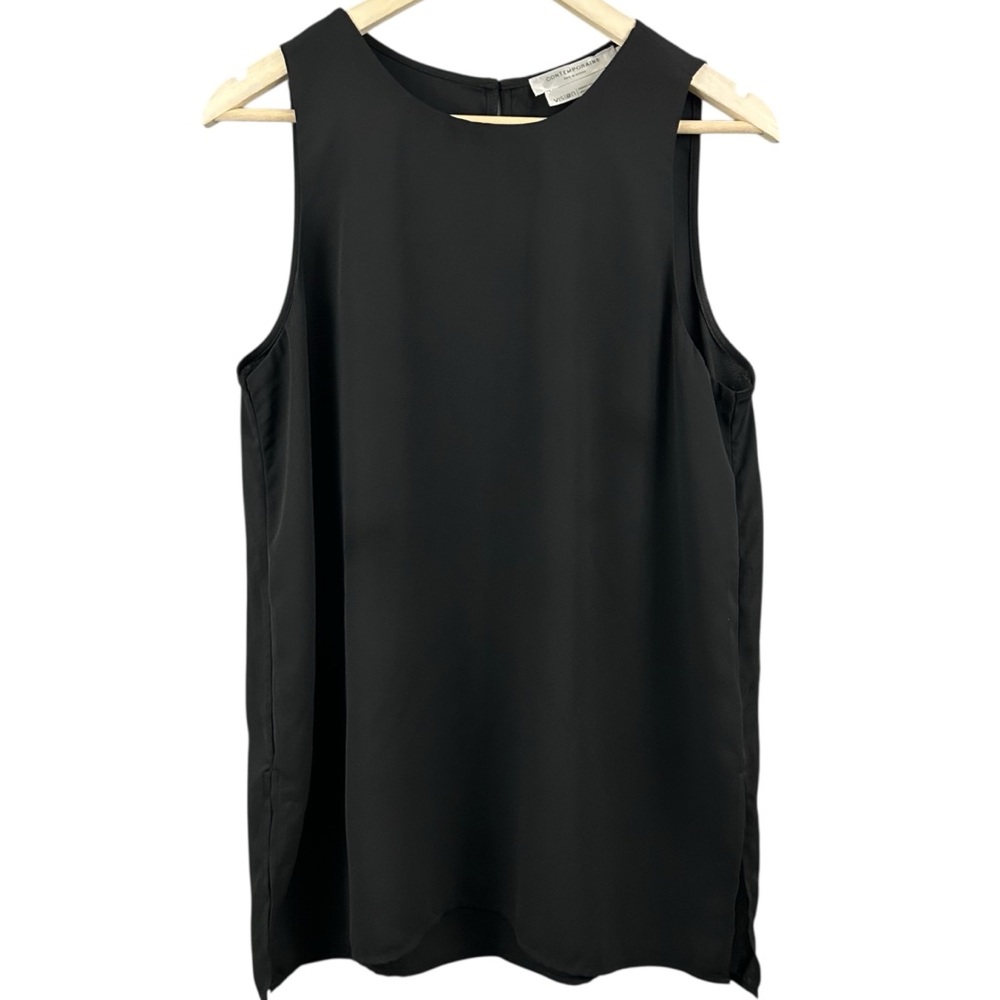 Simons Contemporaine Sleeveless Black Blouse Size Medium